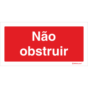 Não obstruir 21713