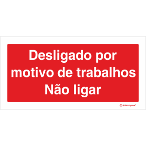 Desligado por motivo de trabalhos Não ligar 21714