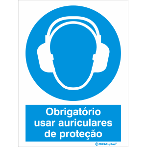 Obrigatório usar auriculares de proteção 22261