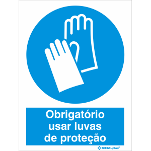 Obrigatório usar luvas de proteção 22307