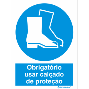 Obrigatório usar calçado de proteção 22399