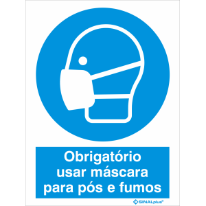 Obrigatório usar máscara para pós e fumos 22426