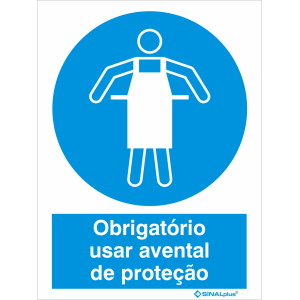 Obrigatório usar avental de proteção 22435