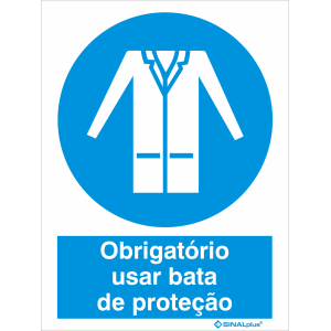 Obrigatório usar bata de proteção 22438