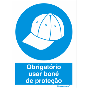 Obrigatório usar boné de proteção 22455