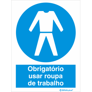 Obrigatório usar roupa de trabalho 22464