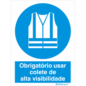 Obrigatório usar colete de alta visibilidade 22466
