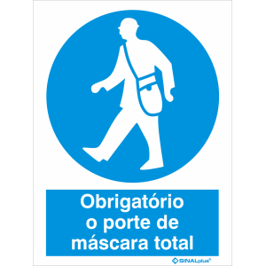 Obrigatório o porte de máscara de proteção 22479
