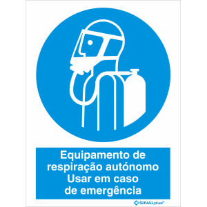 Equipamento de respiração autónomo - Usar em caso de emergência 22488