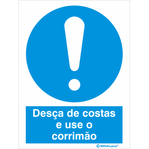 Desça de costas e use o corrimão 22496