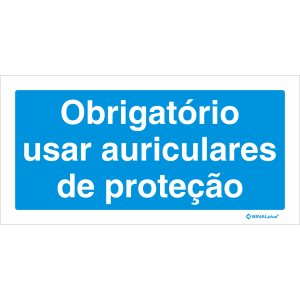 Obrigatório usar auriculares de proteção 22703