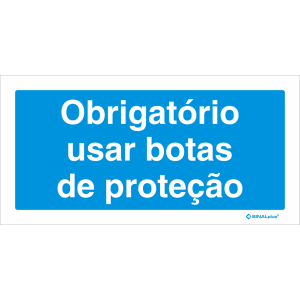 Obrigatório usar botas de proteção 22705