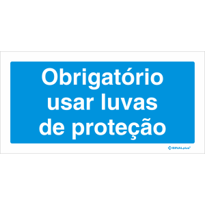 Obrigatório usar luvas de proteção 22706