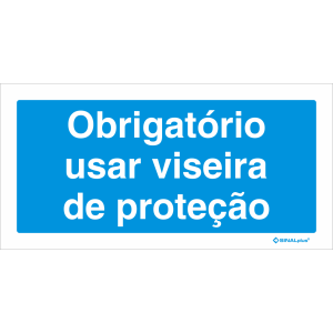 Obrigatório usar viseira de proteção 22708