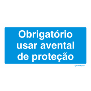 Obrigatório usar avental de proteção 22711