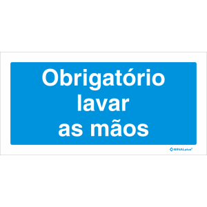 Obrigatório lavar as mãos 22712
