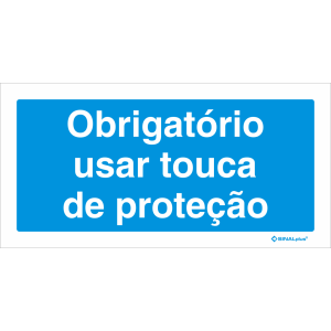 Obrigatório usar touca de proteção Obrigatório usar touca de proteção 22713