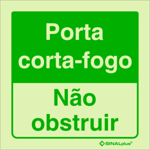 Porta corta-fogo - Não obstruir 23176