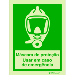 Máscara de proteção - Usar em caso de emergência 23272