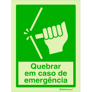 Quebrar em caso de emergência 23402