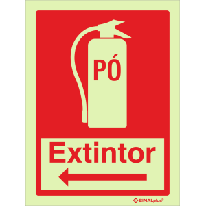 Extintor de pó químico à esquerda 24270