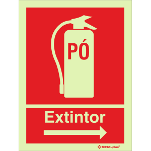 Extintor de pó químico à direita 24294