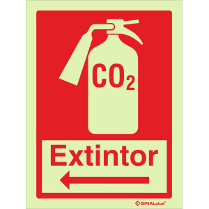 Extintor de CO2 à esquerda 24333