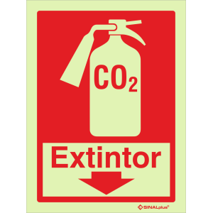 Extintor de CO2 em baixo 24335