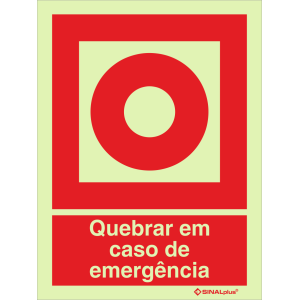 Quebrar em caso de emergência 24404