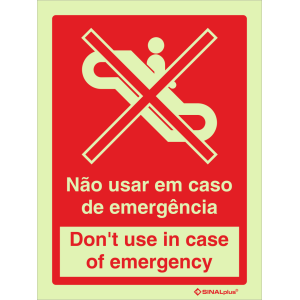 Não usar em caso de emergência - Bilingue 24463