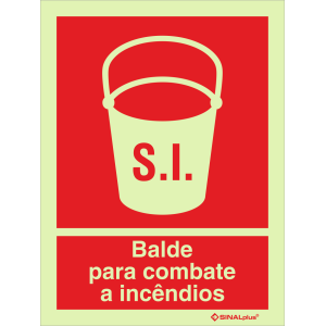 Balde para combate a incêndios 24482