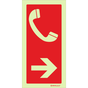 Telefone de emergência à direita 24543