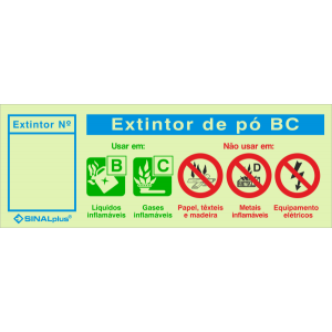 Extintor de pó BC 24668