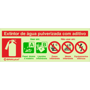 Extintor de água pulverizada com aditivo 24690