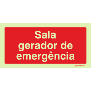 Sala gerador de emergência 24771