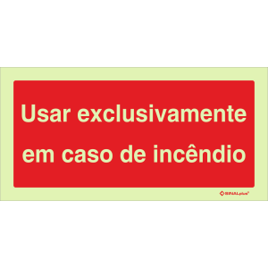 Usar exclusivamente em caso de incêndio 24778