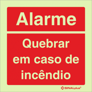 Alarme - Quebrar em caso de incêndio 24807
