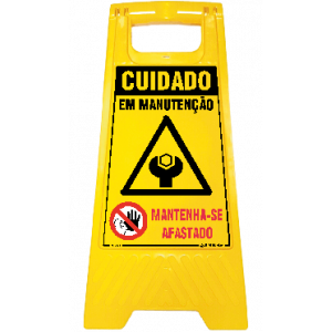 Cuidado - Em manutenção - Mantenha-se afastado 25921