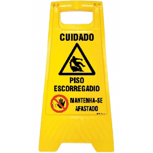 Cuidado - Piso escorregadio - Mantenha-se afastado 25924