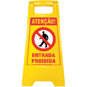 Atenção - Entrada proibida 25971