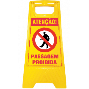 Atenção - Passagem proibida 25973