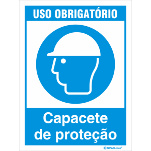 Obrigatório usar capacete de proteção 38101