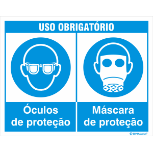 Uso obrigatório de óculos e máscara 38203