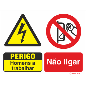 Homens a trabalhar + Não ligar 38228