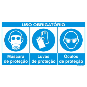 Uso obrigatório de máscara, luvas e óculos 38306