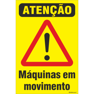 Atenção - Máquinas em movimento 38601
