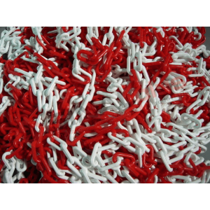 41751 Corrente plástica vermelha/branca